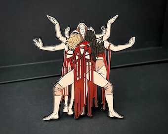 Suspiria Volk horror enamel pin