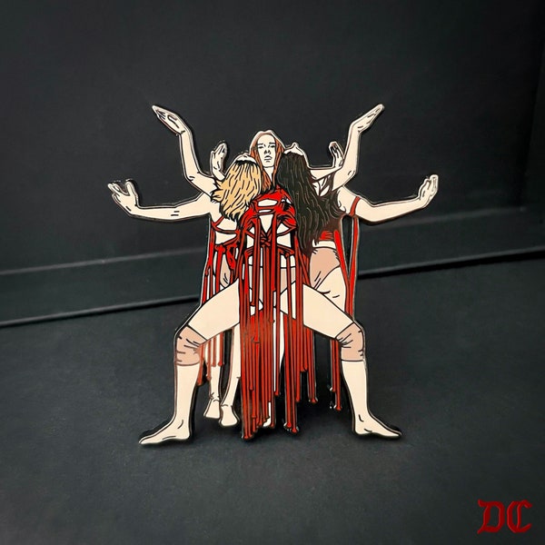 Suspiria Volk horror enamel pin