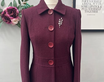 Vintage Debenhams Purple Fitted Jacket