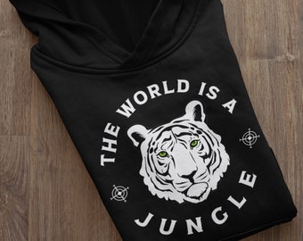 Tiger hoodie, jungle hoodies, wilde dieren hoodies, tijgers hoodie, wilde katten Hoodie