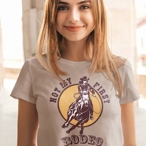 Not my first rodeo t-shirt, This Ain&#39;t My First Rodeo Country Western Comfort Colors, Boho, Oversized, Vintage Tshirt, Spring Clothing