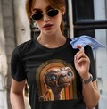 Retro E.T , the extra terrestrial shirt, 1980 movie shirt, vintage alien t-shirt, et 80s film tee product logo