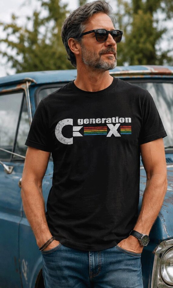 Commodore 64 GenX T-shirt, Retro 80s Gamer Top