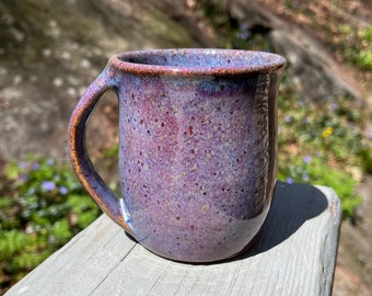 Ceramic Stoneware Purple Pottery Mug Coffee Latte Tea Mug