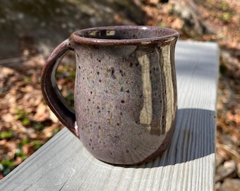 Ceramic Stoneware Purple Pottery Mug Coffee Latte Tea Mug