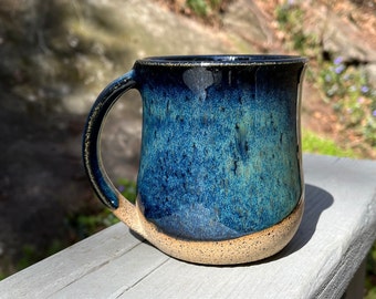 Ceramic Blue Galaxy Pottery Mug Coffee Latte Tea Mug