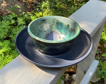 Ceramic Stoneware Nut Bowl Chip and Dip Bowl Pistachio Bowl