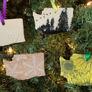 Washington State Christmas Tree Ornament