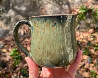 Ceramic Green Pottery Mug Coffee Latte Tea Mug