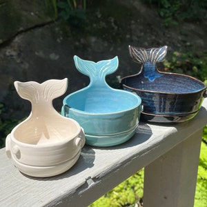 Ceramic Whale Bowl Sauce Bowl Ice Cream Bowl Prep Bowls Snack Bowls Salsa Bowl Party Dip Bowl Whale Lover Gift