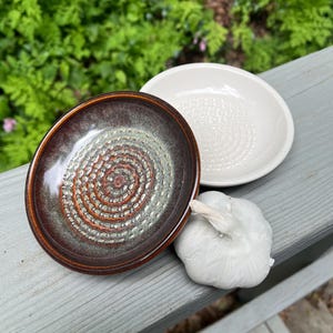 Ceramic Handmade Garlic Grater or Ginger Parmesan Nutmeg Grater