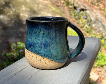 Ceramic Blue Galaxy Pottery Mug Coffee Latte Tea Mug