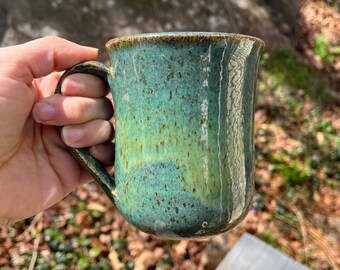 Ceramic Green Pottery Mug Coffee Latte Tea Mug