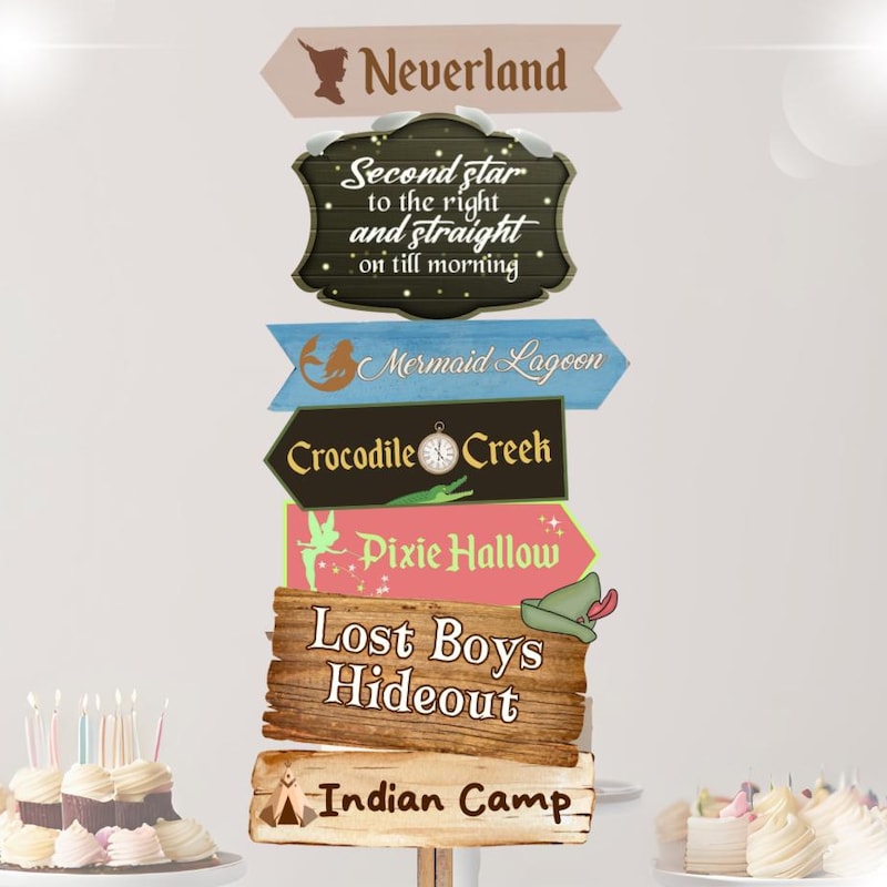 Peter Pan Party Cutout Etsy