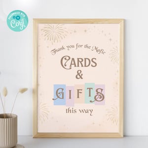 Happiest Birthday On Earth sign template, Disneyland Cards & Gifts Sign, Mickey Birthday decor, Disneyland Baby Shower Decoration sign