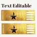 Printable Hamilton Surprise Ticket, Editable Broadway Musical Ticket ...