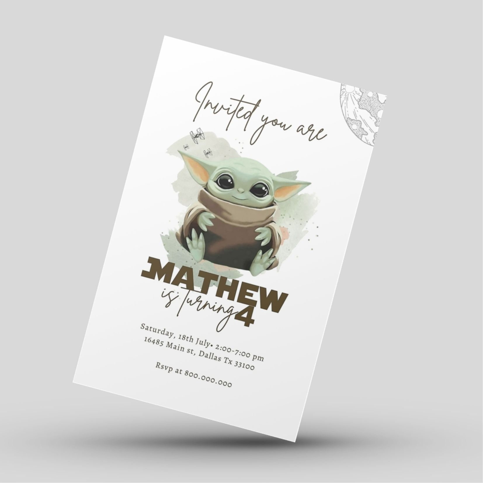 Printable and Mobile Baby Kid Birthday Invitation Template - Etsy