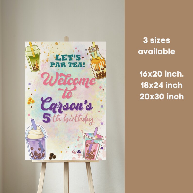 Editable and Printable Boba Tea Sing Template Boba Etsy Australia