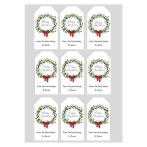 Editable and Printable Merry Christmas Gift Tag, Christmas Tag Template ...