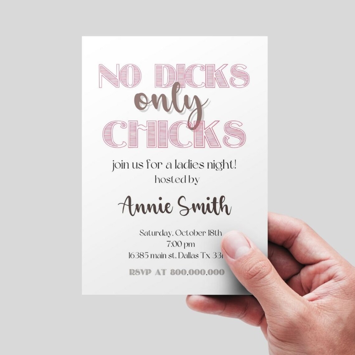 Editable and Printable Ladies Night Invitation Template Girls - Etsy