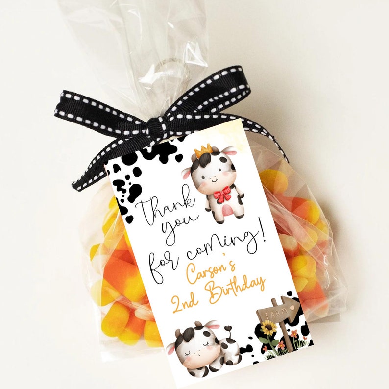 Editable and Printable Cow Birthday Party Invitation Template - Etsy