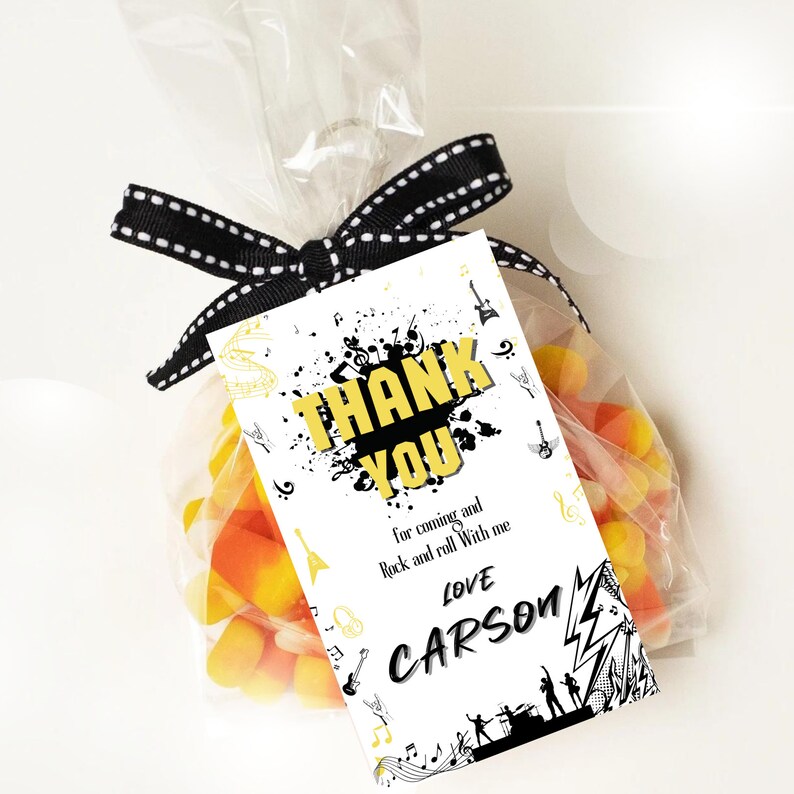 Editable and Printable Rock and Roll Birthday Party - Etsy