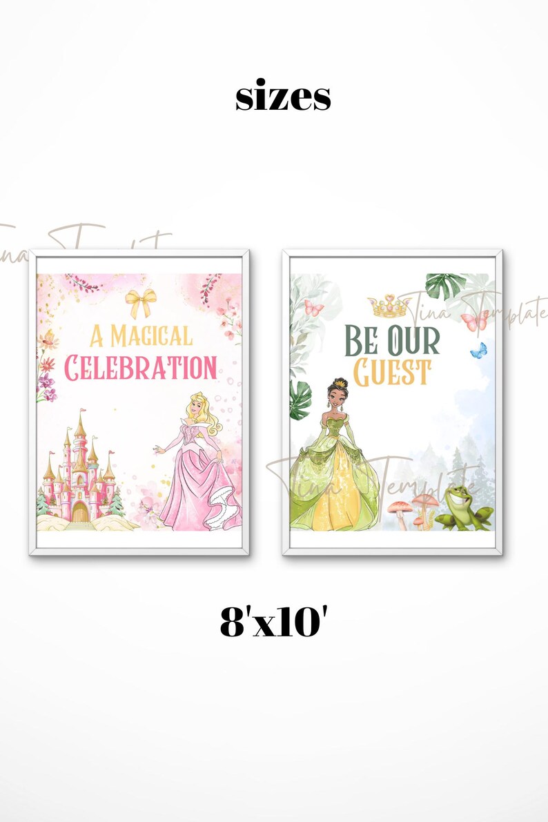 Printable Princess Sign Template, Little Princess Party Decoration ...