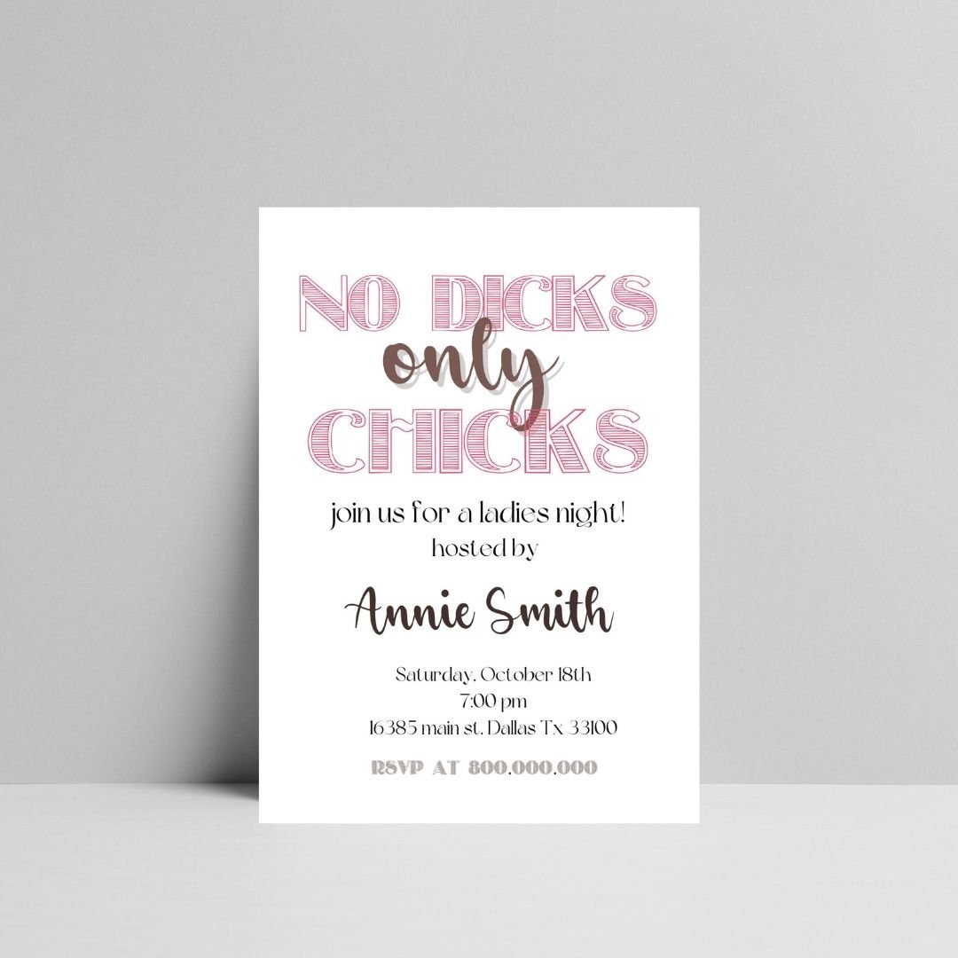 Editable and Printable Ladies Night Invitation Template Girls - Etsy
