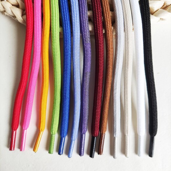 55'' Cotton Hoodie Strings With Metal Tips, Coloured Drawstrings