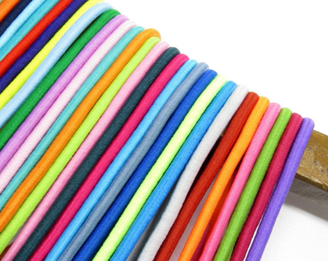 Round 2.5mm Elastic Cord, Multiple Colors Stretch Cord, Elastic Sewing