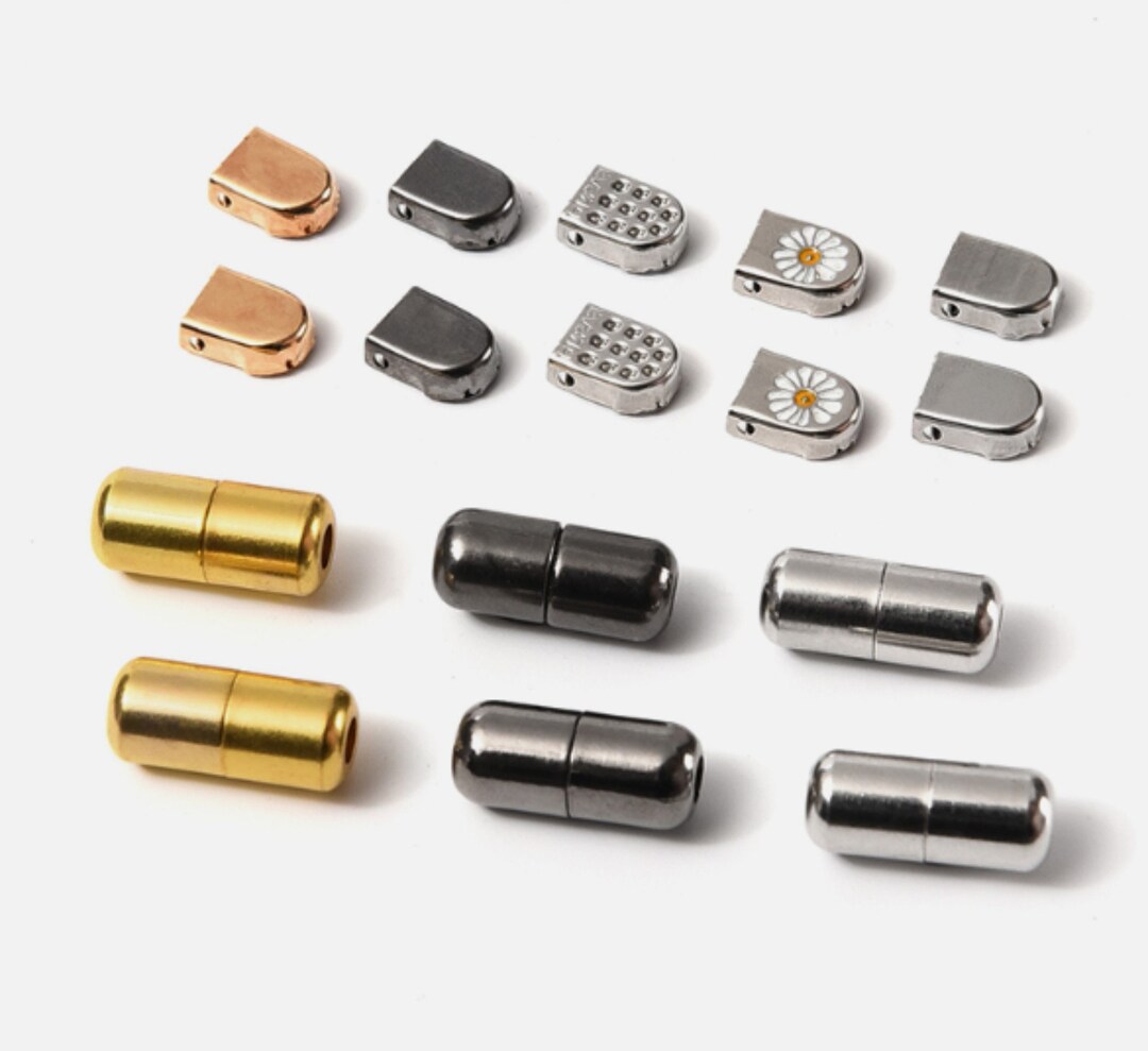 Metal Shoe Laces Cord Locks, Shoelaces Capsule Buckle, Lazy Shoe Buckle