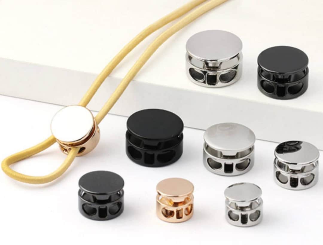 6 Pack) - PARACORD PLANET Double Bow Cord Lock - Dual Hole