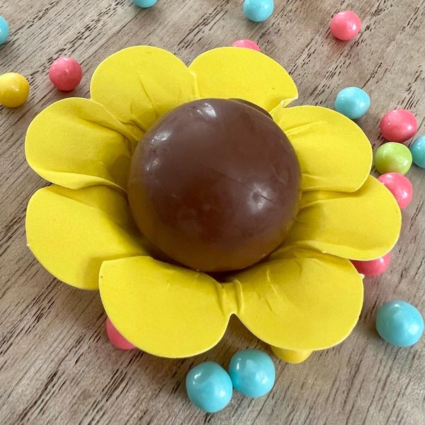 Chocolate Truffle Wrapper - Brigadeiro Holder - Forminha flores para doces