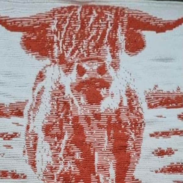 Moo-saic Highland Cow Overlay Mosaic Crochet Pattern