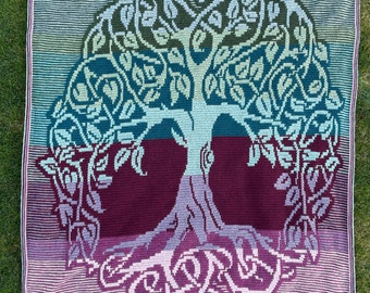 Tree of Life Overlay Mosaic Crochet Pattern