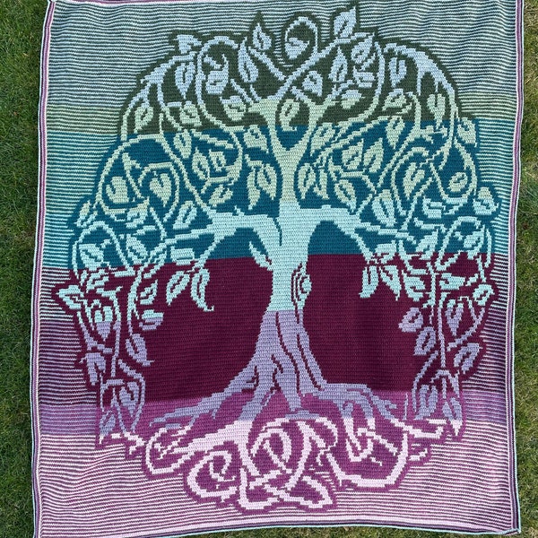 Tree of Life Overlay Mosaic Crochet Pattern