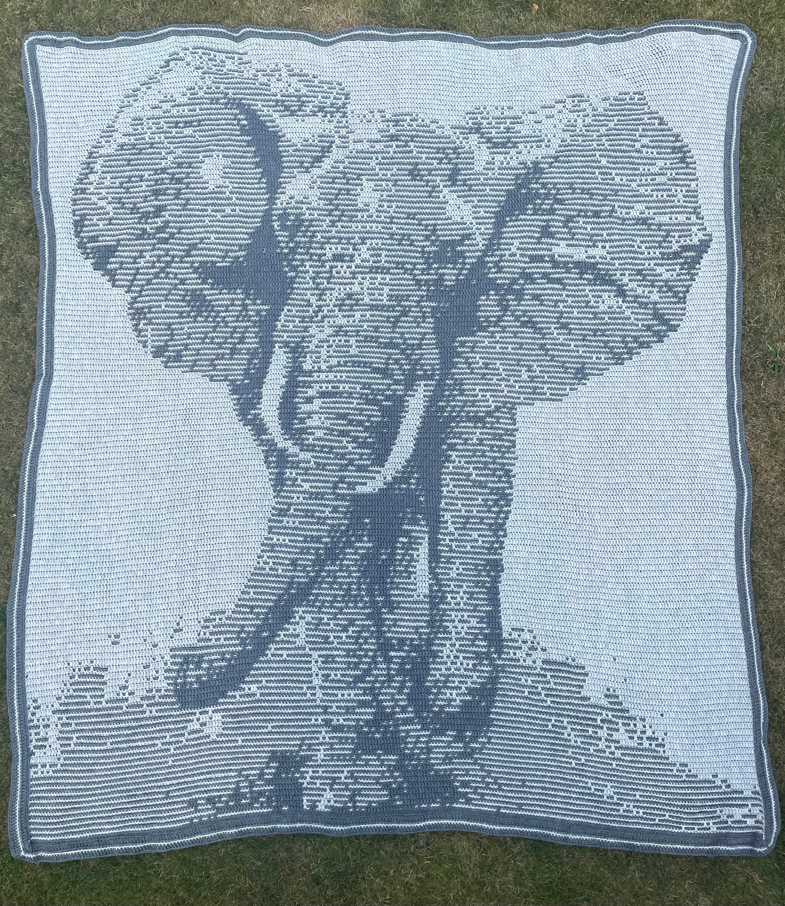 Stampede - Overlay Mosaic Crochet Elephant - - Etsy