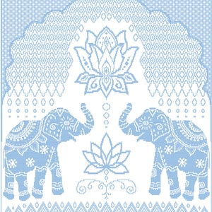 Inspiring India Overlay Mosaic Crochet Elephant pattern image 5