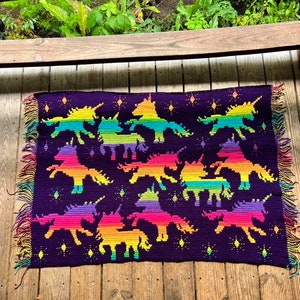 Prancing Parade - Unicorns and Horses - Overlay Mosaic Crochet Pattern