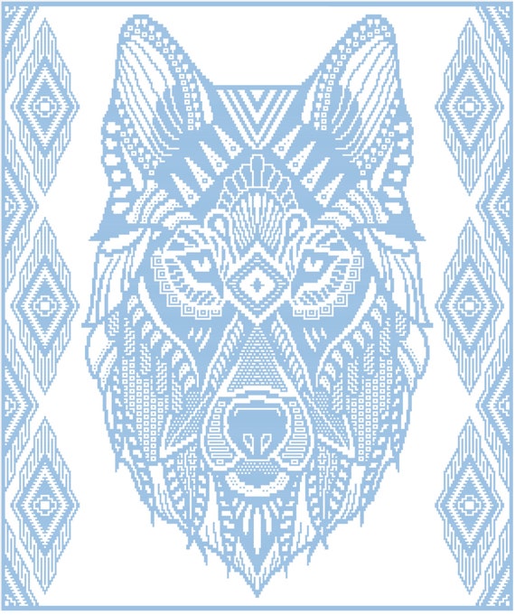 Lone Wool f Overlay Mosaic Crochet Wolf Pattern Etsy Sweden