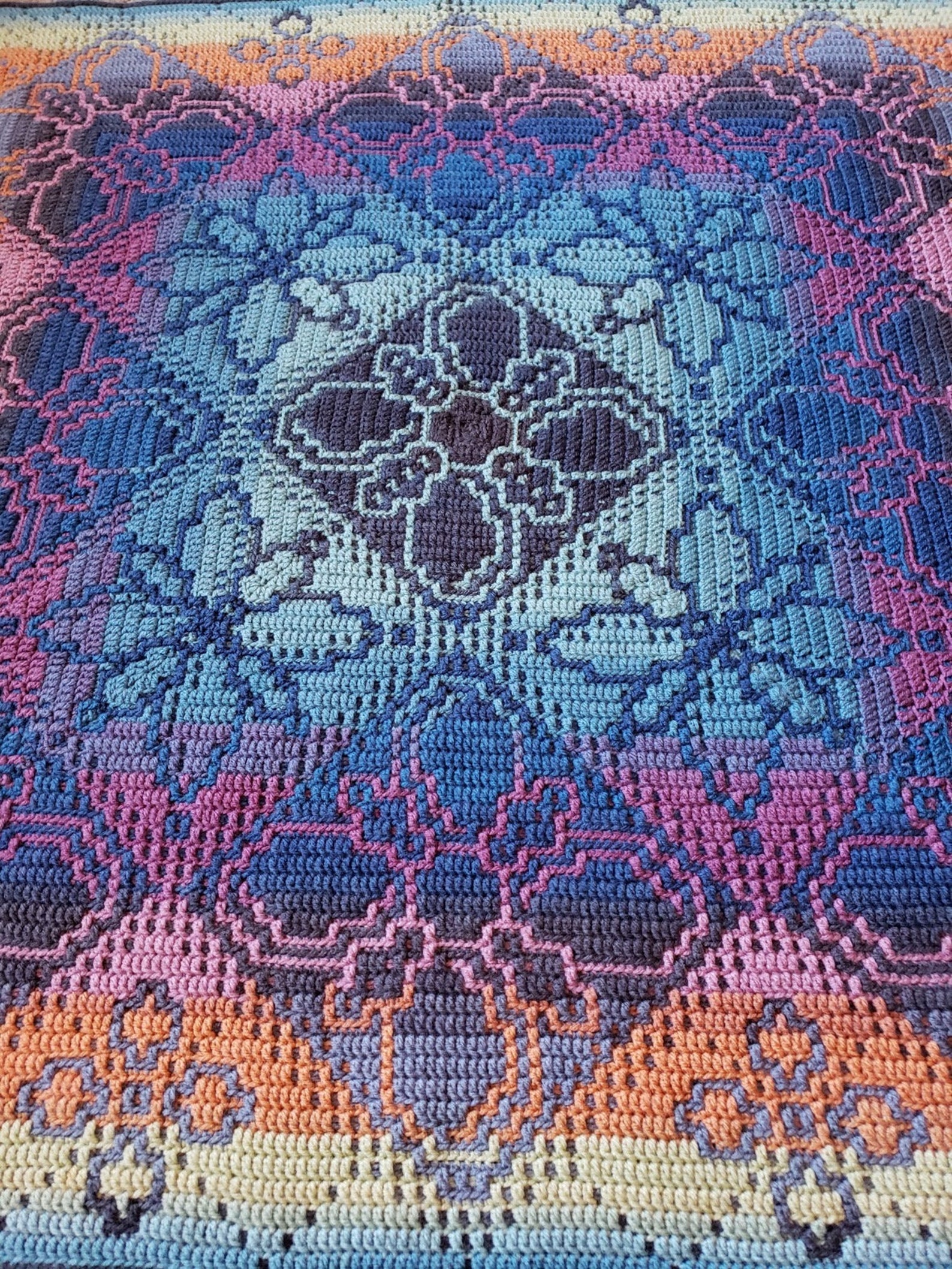 Flowersense - Overlay Mosaic Crochet Pattern - Etsy