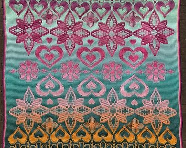 Springsplosion - Overlay Mosaic Crochet Pattern - Hearts and
