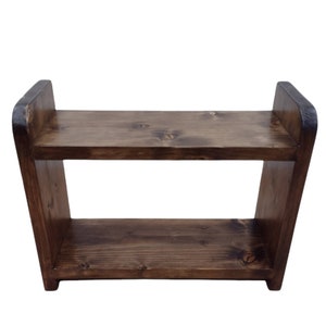 Wooden shelf freestanding or wall mounted image 8