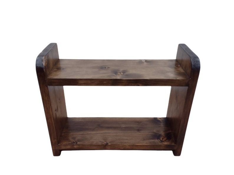 Wooden shelf freestanding or wall mounted image 8