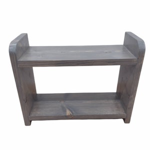 Wooden shelf freestanding or wall mounted image 5