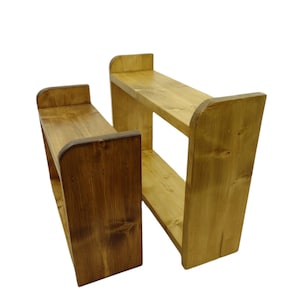 Wooden shelf freestanding or wall mounted image 9