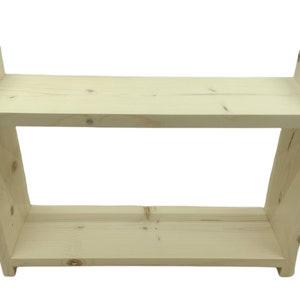 Wooden shelf freestanding or wall mounted image 6