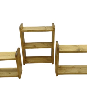 Wooden shelf freestanding or wall mounted image 1