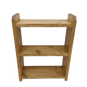 Wooden shelf freestanding or wall mounted image 10