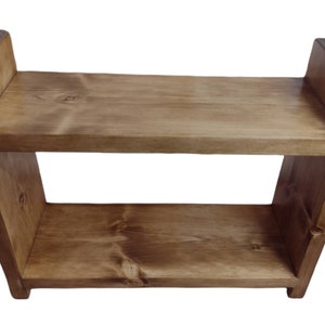 Wooden shelf freestanding or wall mounted image 7